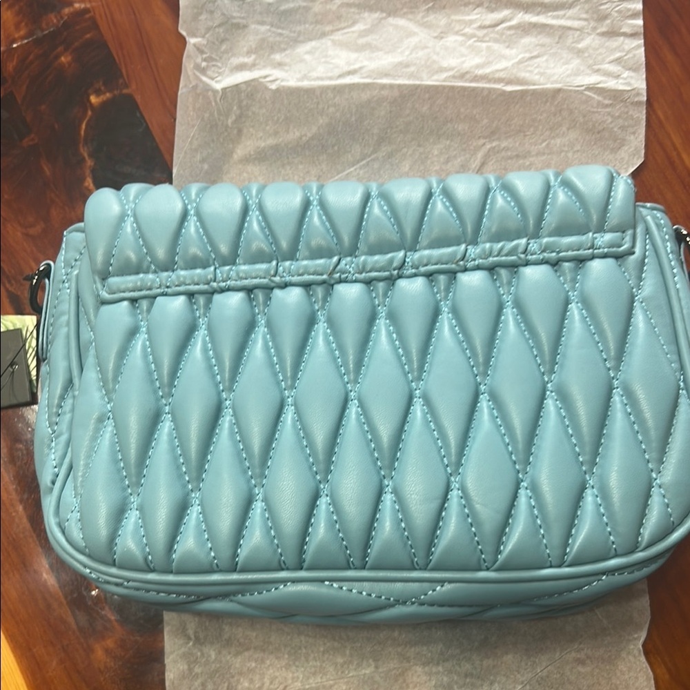 Badgley Mischka Blue Bag - Picture 3 of 7